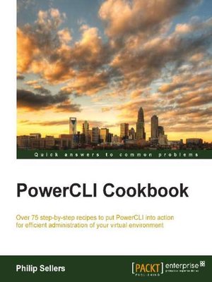 cover image of PowerCLI Cookbook